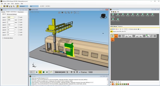 With our offline programming tool Blastman Studio, your personnel will have the skills to easily program robot operations independently from any computer workstation. Programming can be done even when the robot is running in production.  Blastman Studio can be used with old Blastman robots, and it is automatically included with all new Blastman generation 4.0 robots.