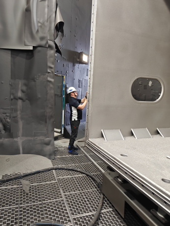 measurement work at the customer's premises